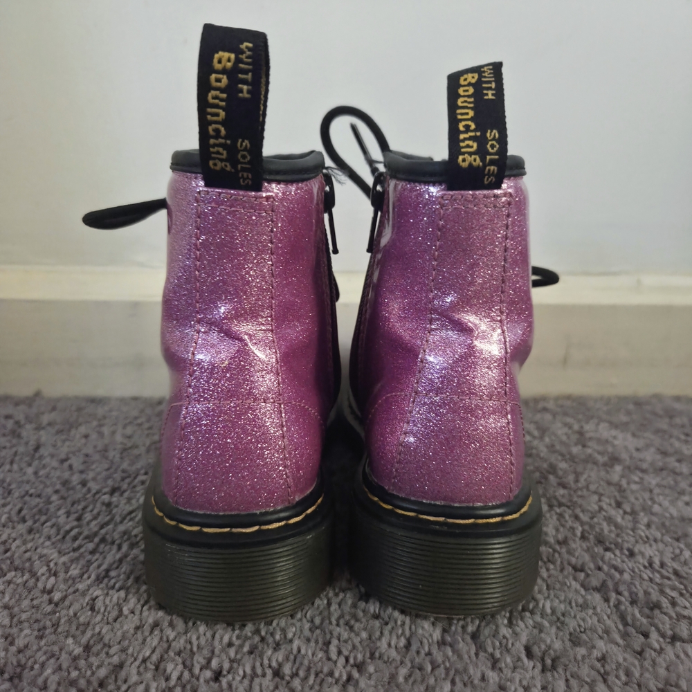 Glittery Pink Kids Boots - Picture 6 of 7